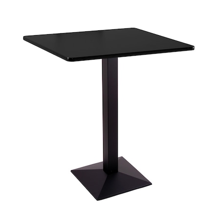HOLLAND BAR STOOL CO 36" 217 Black Table, 36" x 36" Square Top 21736BW36SQ